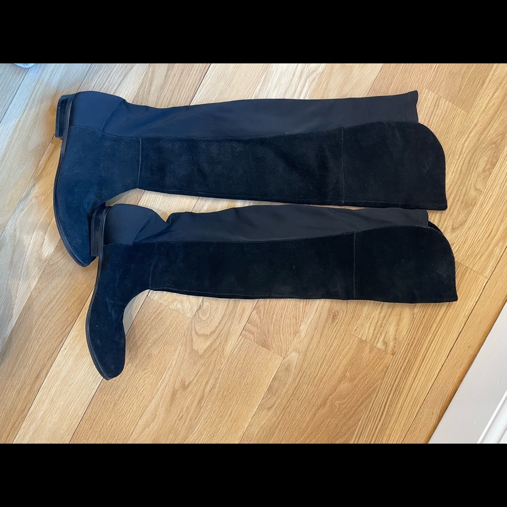 Black over the knee boot